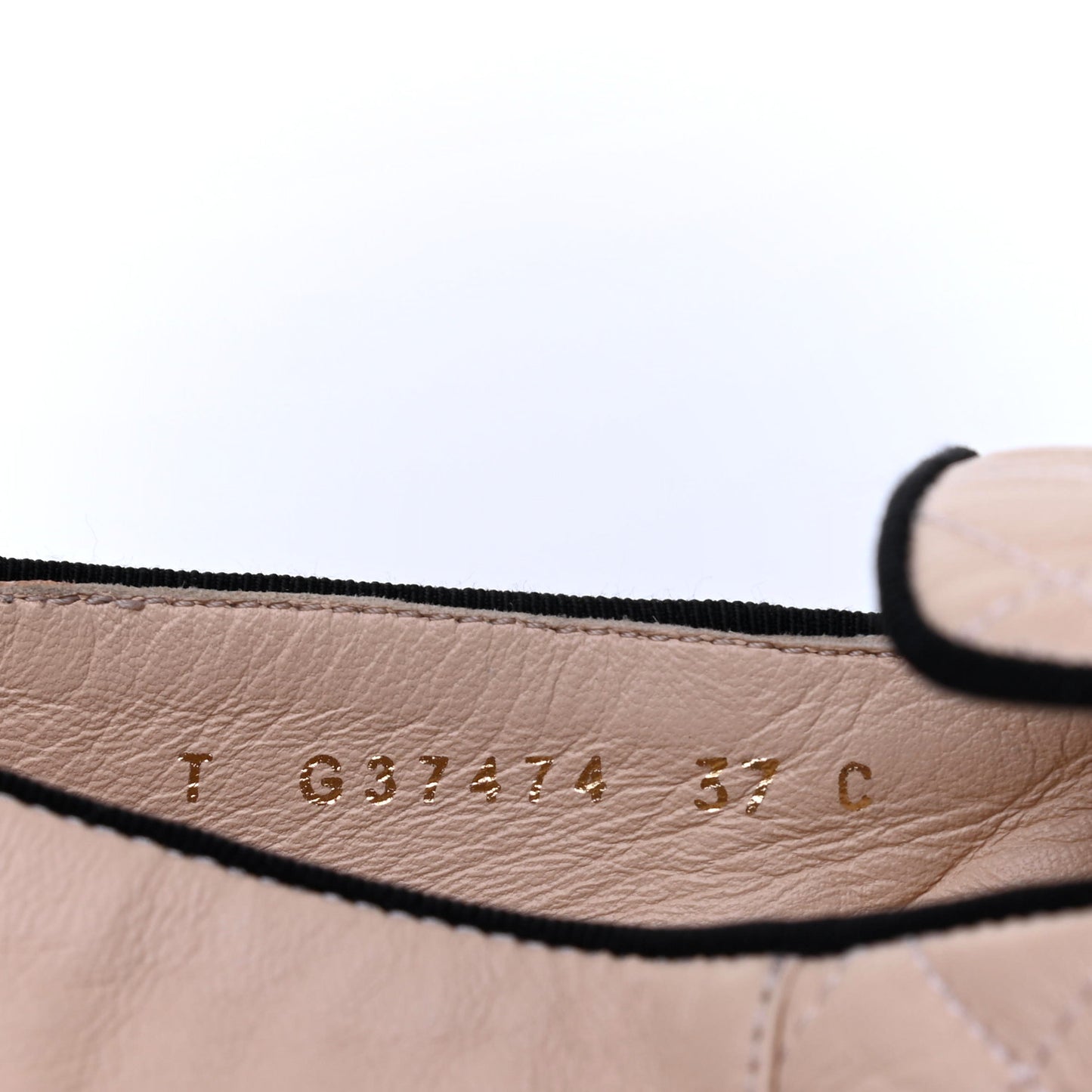 Lambskin Quilted Cap Toe Slipper With Pouch 37 Pink Black