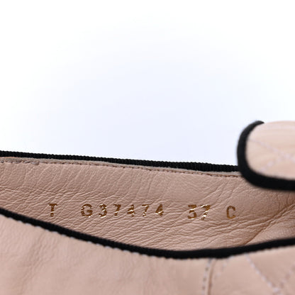 Chanel Lambskin Quilted Cap Toe Slipper With Pouch 37 Pink Black 8 of 17