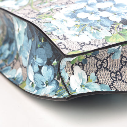 Gucci Soft GG Supreme Monogram Blooms Vertical Tote Blue 9 of 11