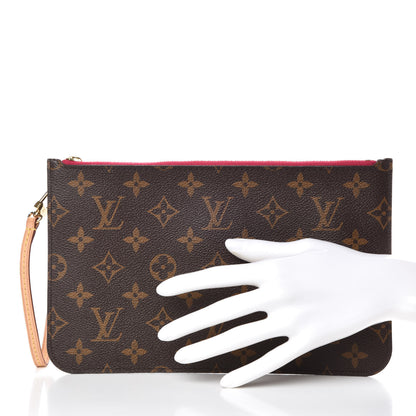 Louis Vuitton Monogram Neverfull MM GM Pochette Pivoine 2 of 9