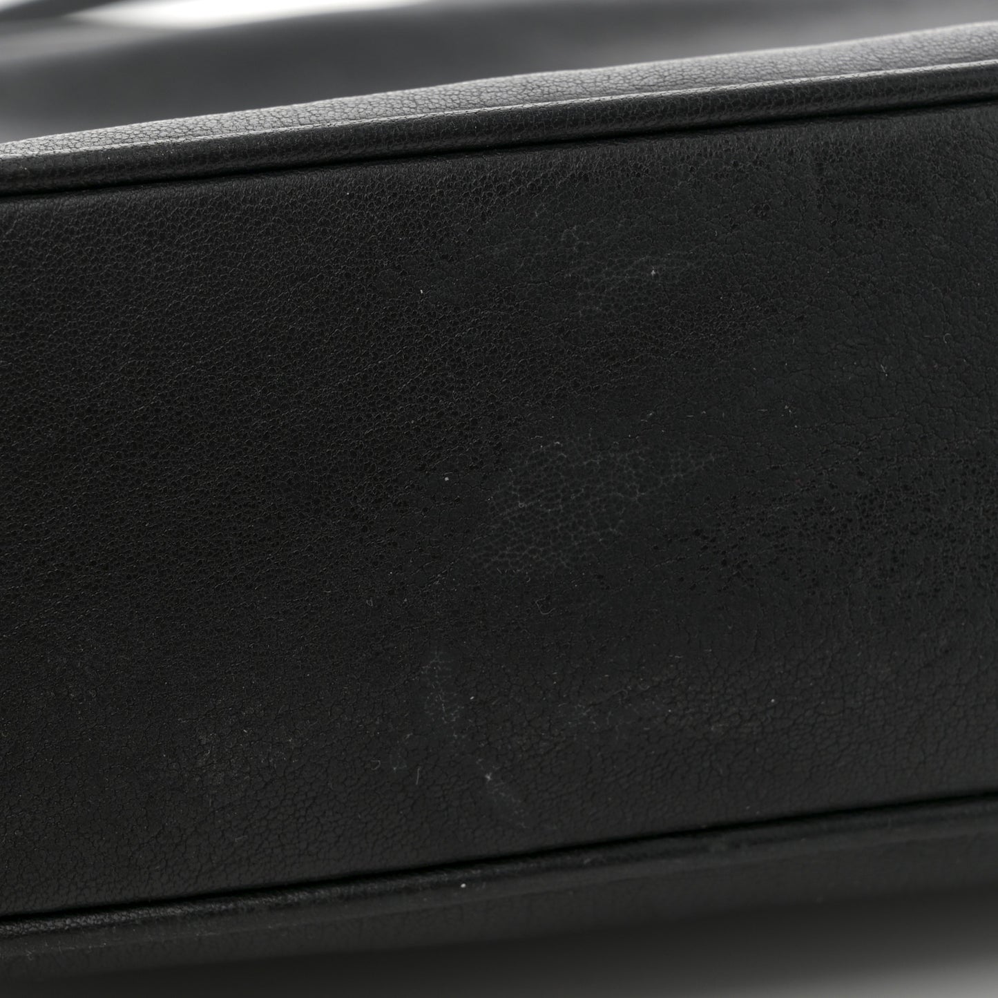 Grained Lambskin Monogram Lou Camera Bag Black
