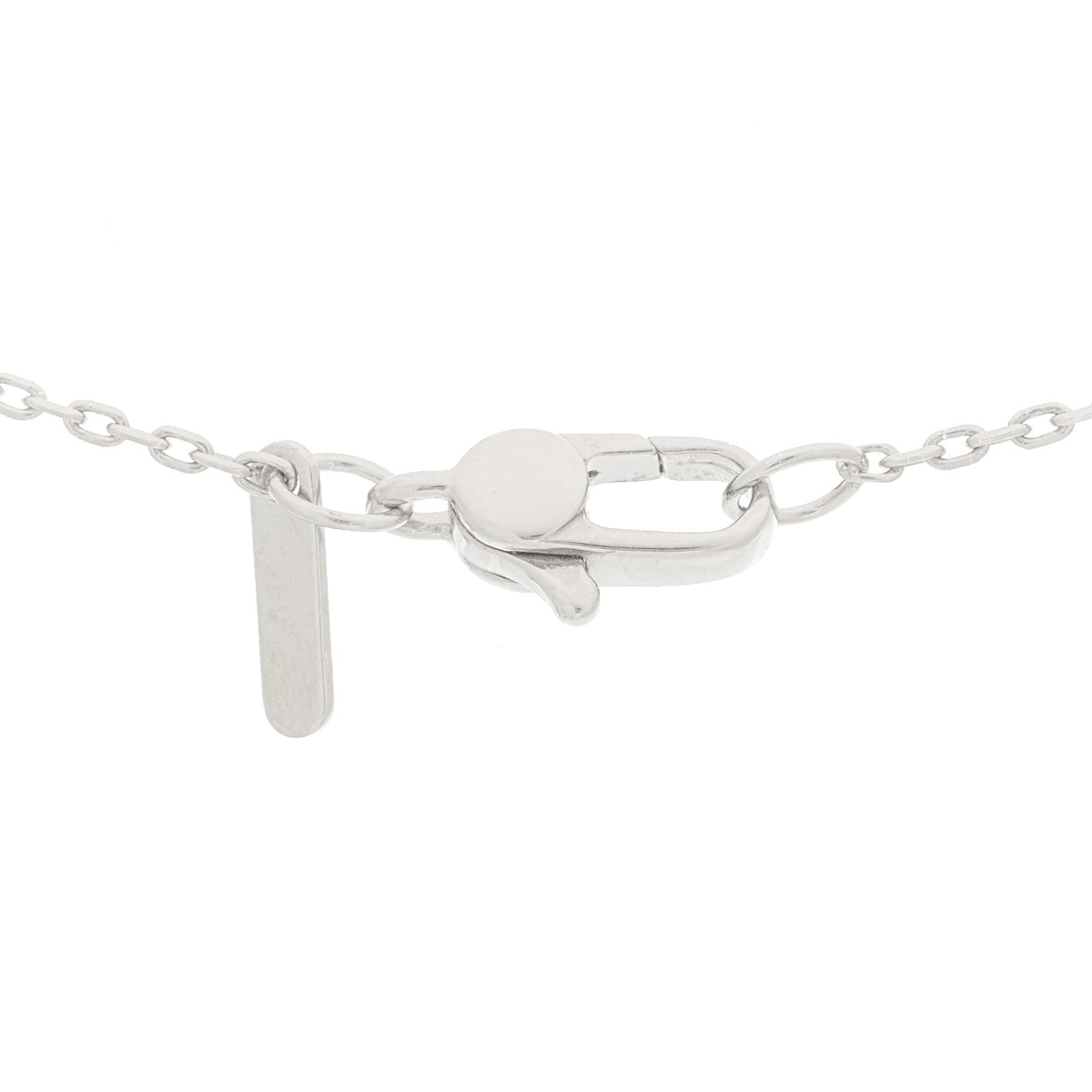 Gucci 18K White Gold Diamond 10mm Icon Twirl Pendant Necklace 4 of 7
