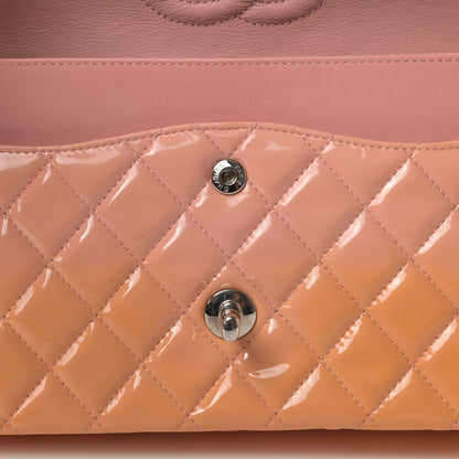 Chanel Patent Quilted Medium Double Flap Pink 13 of 13