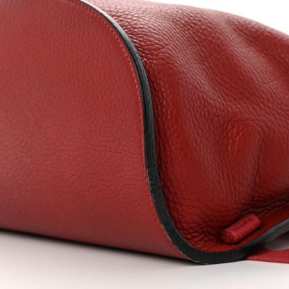 Hermes Taurillon Clemence Sherpa Backpack Rouge Garance 9 of 17