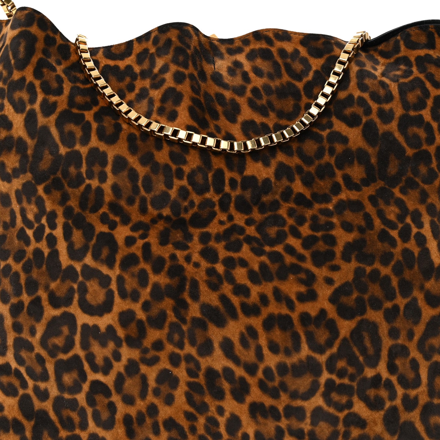 Suede Leopard Print Medium Suzanne Hobo Manto Naturale