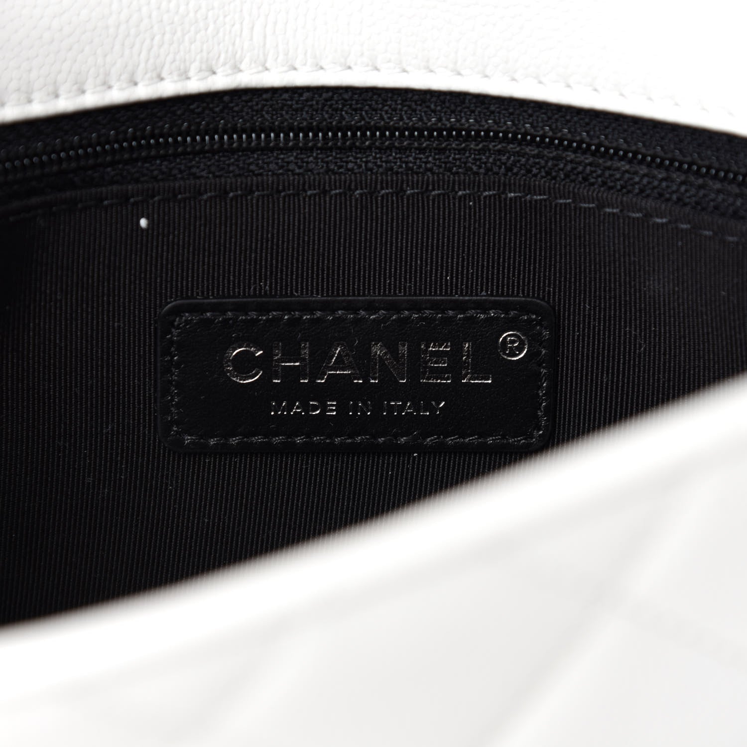 Chanel Caviar Quilted My Everything Small Flap White Black 8 of 11