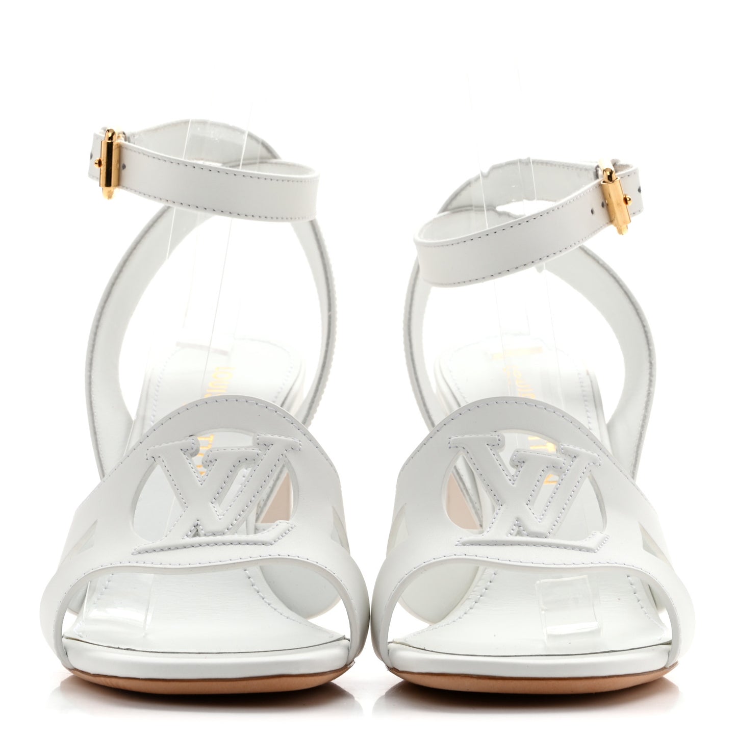 Calfskin LV Isola Sandals 40 White
