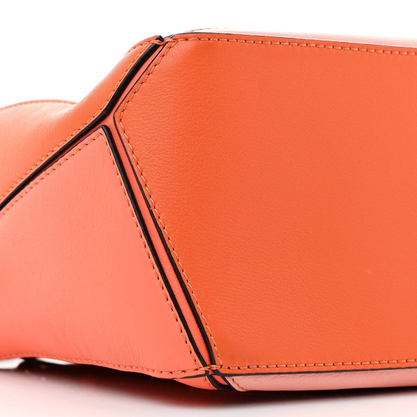 Calfskin Small Puzzle Bag Orange Tan Pink