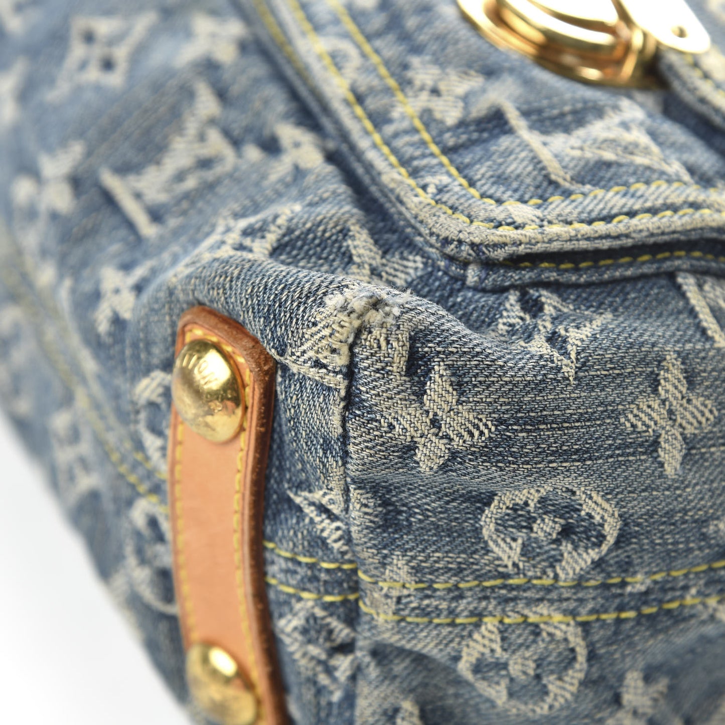 Monogram Denim Baggy PM Blue