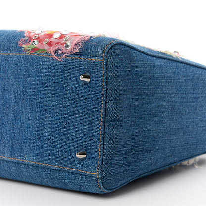 Christian Dior Denim Crystal Medium Lady Dior Blue 9 of 11