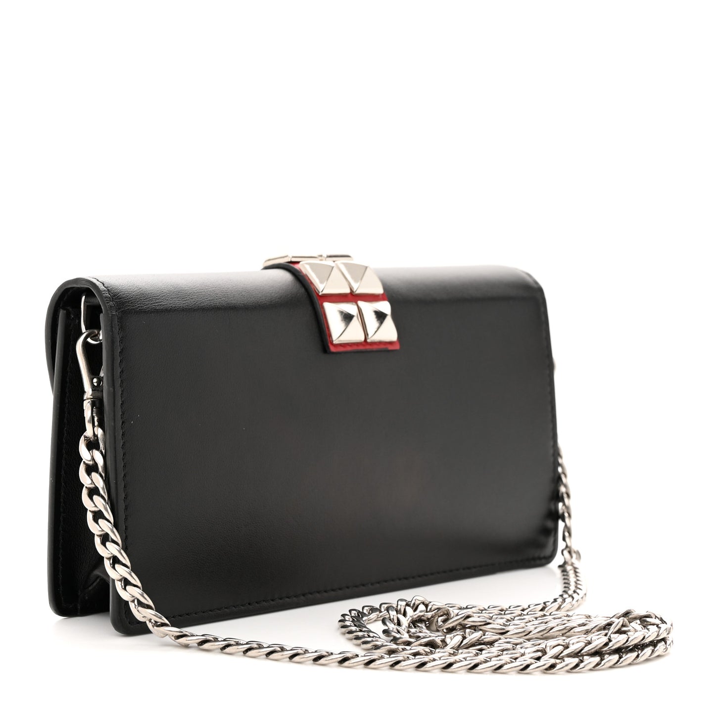 City Calfskin Studded Mini Elektra Crossbody Bag Black Fuoco