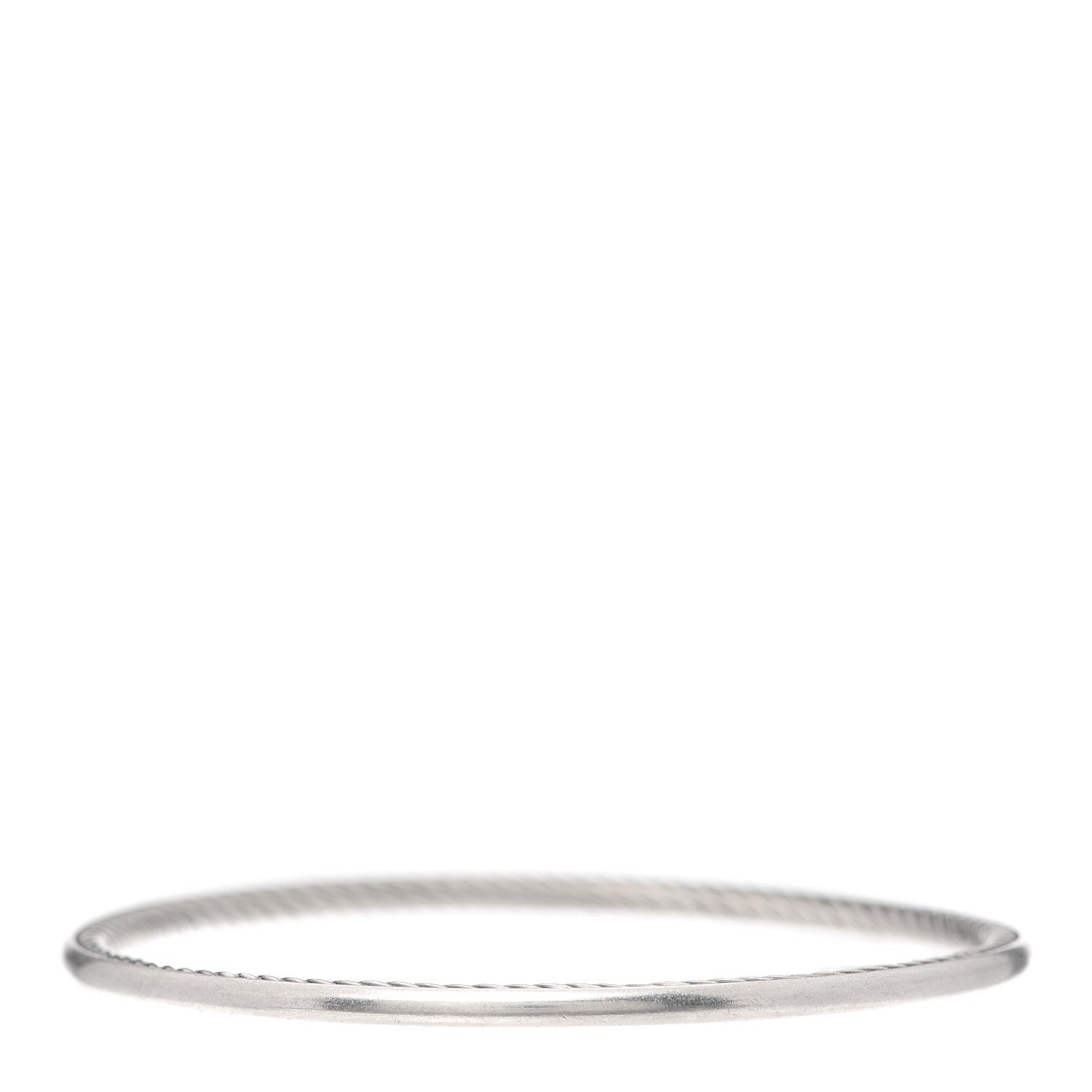 David Yurman Sterling Silver Classics Cable Bangle Bracelet 1 of 4