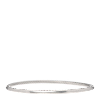 David Yurman Sterling Silver Classics Cable Bangle Bracelet 1 of 4