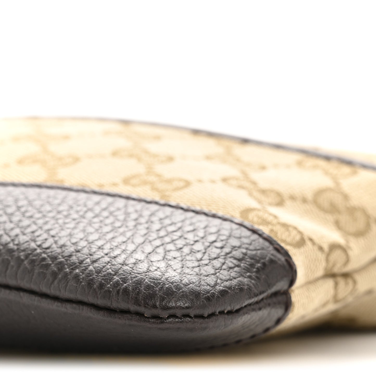 Monogram Calfskin Small Flat Messenger Bag Dark Brown