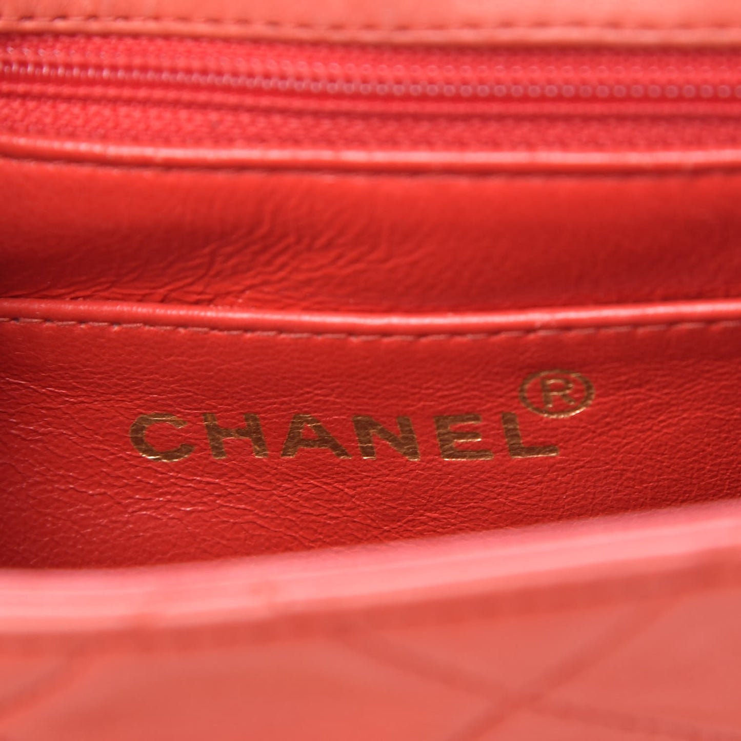 Lambskin Single Flap Red
