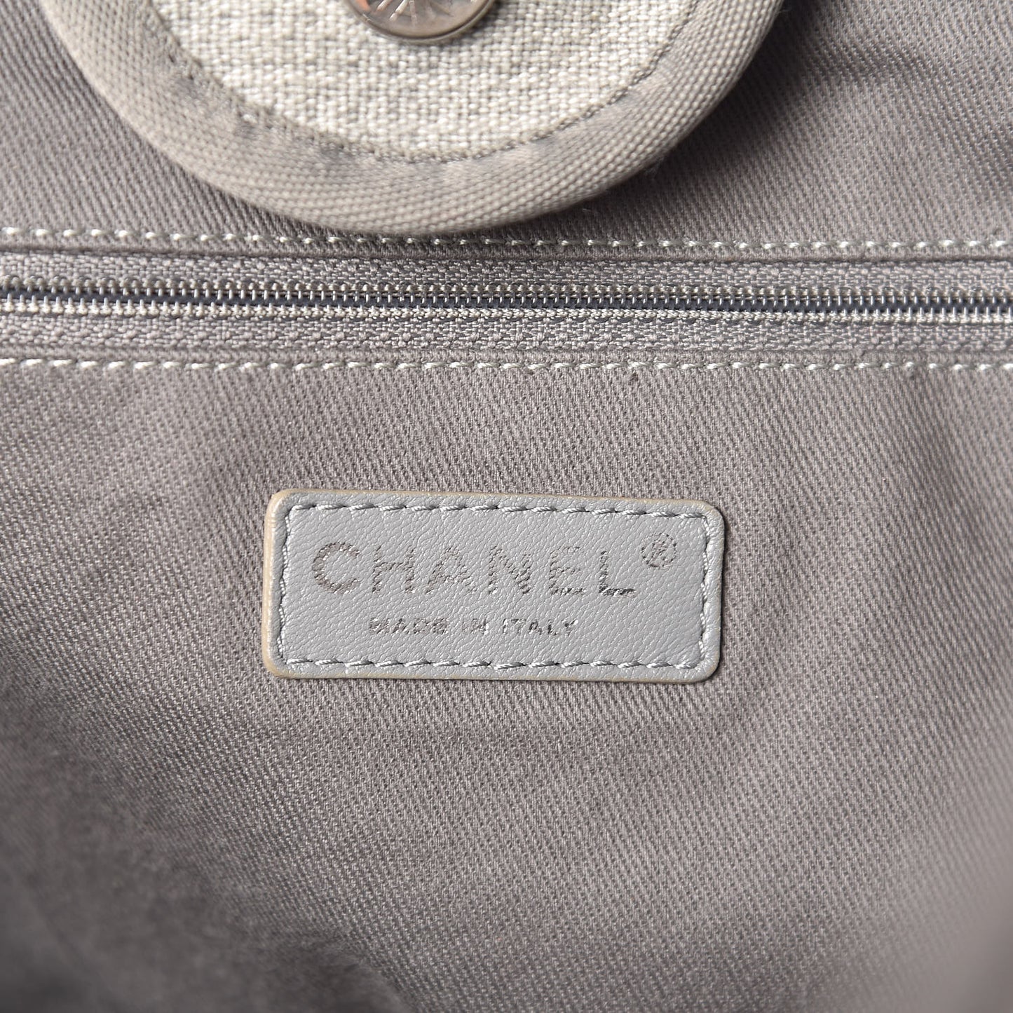 Canvas Large Deauville Tote Grey