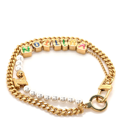 Louis Vuitton Metal Monogram Vuitton Belt Chain Gold Multicolor 2 of 4