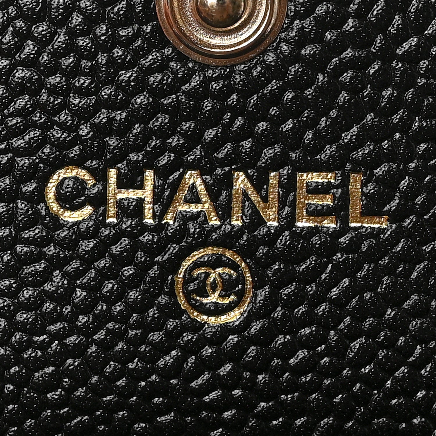 Chanel Caviar Quilted Chain CC Flap Card Holder Black 6 of 8