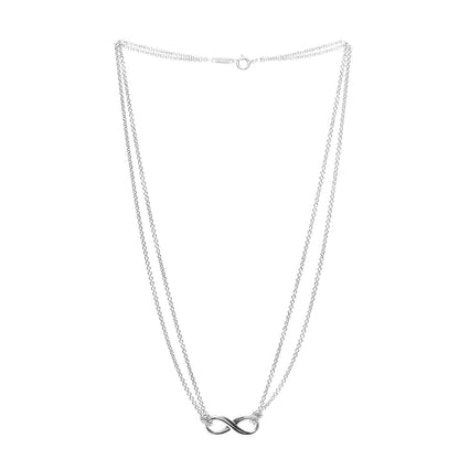 Tiffany Sterling Silver Infinity Pendant Necklace 3 of 6