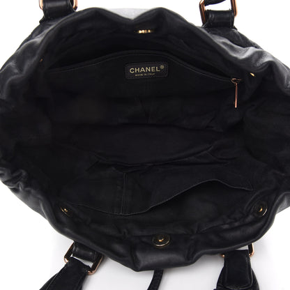 Chanel Lambskin Cloudy Bundle Tote Black 6 of 8