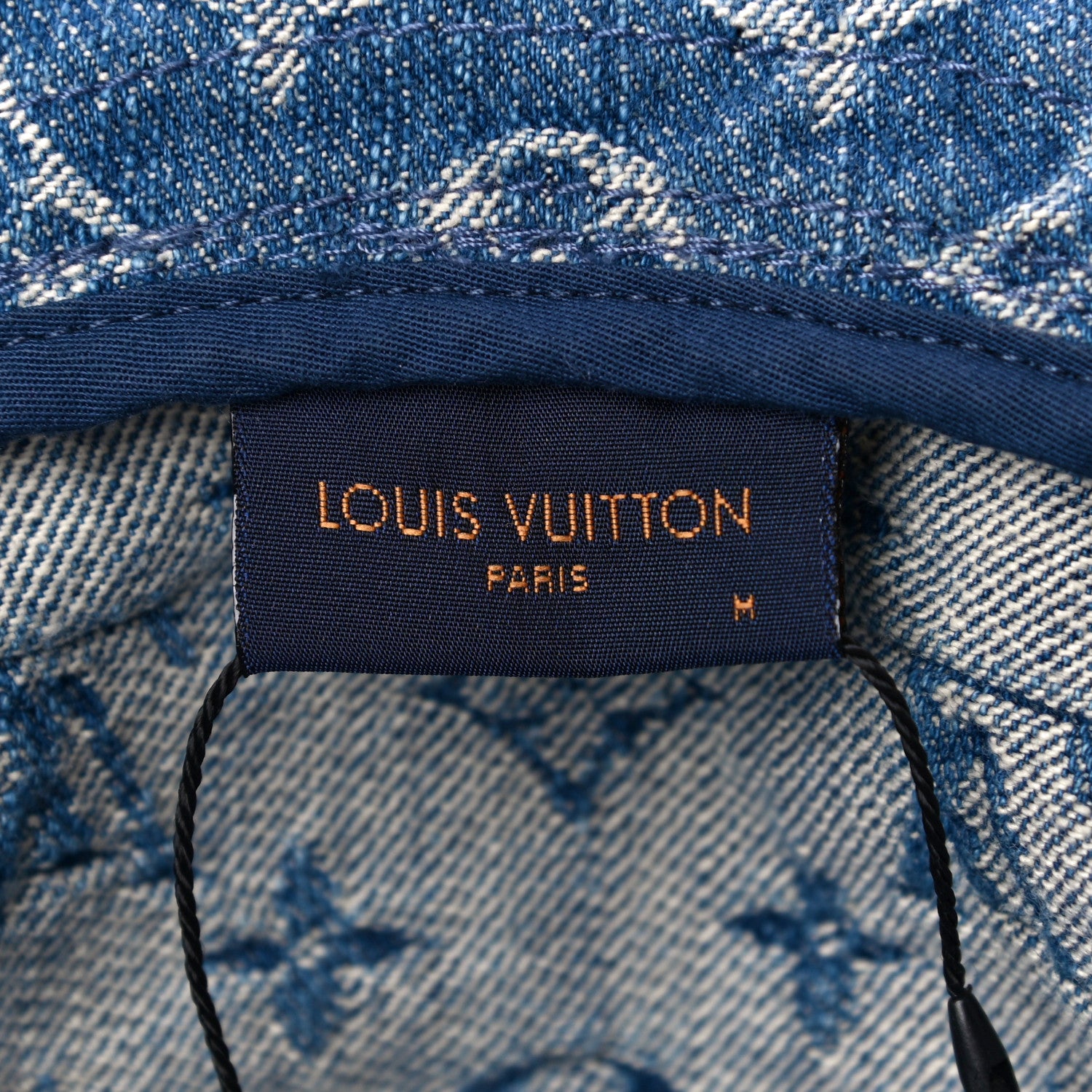 Louis Vuitton Monogram Denim Fringe Bob Bucket Hat M Blue 6 of 7
