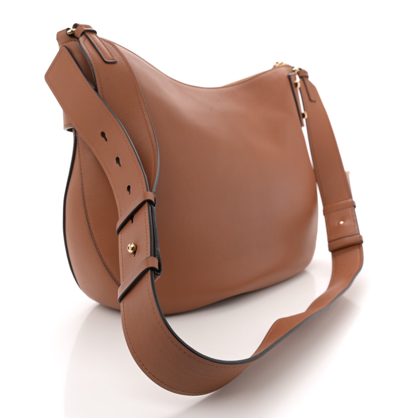 Calfskin Fiona Hobo Brown