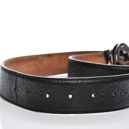 Gucci Guccissima Interlocking G Belt 95 38 Black 7 of 10