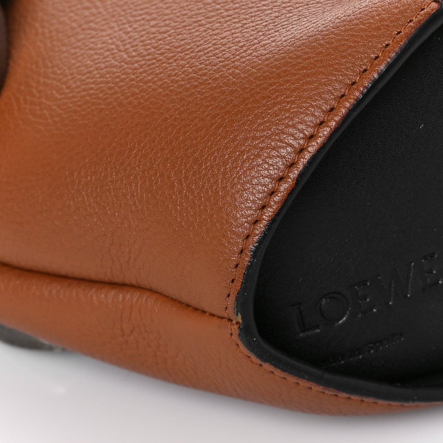 Loewe Calfskin Shearling Mini Bunny Western Crossbody Bag Walnut 8 of 9