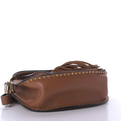 Chloe Calfskin Braided Small Hudson Shoulder Bag Caramel 4 of 8