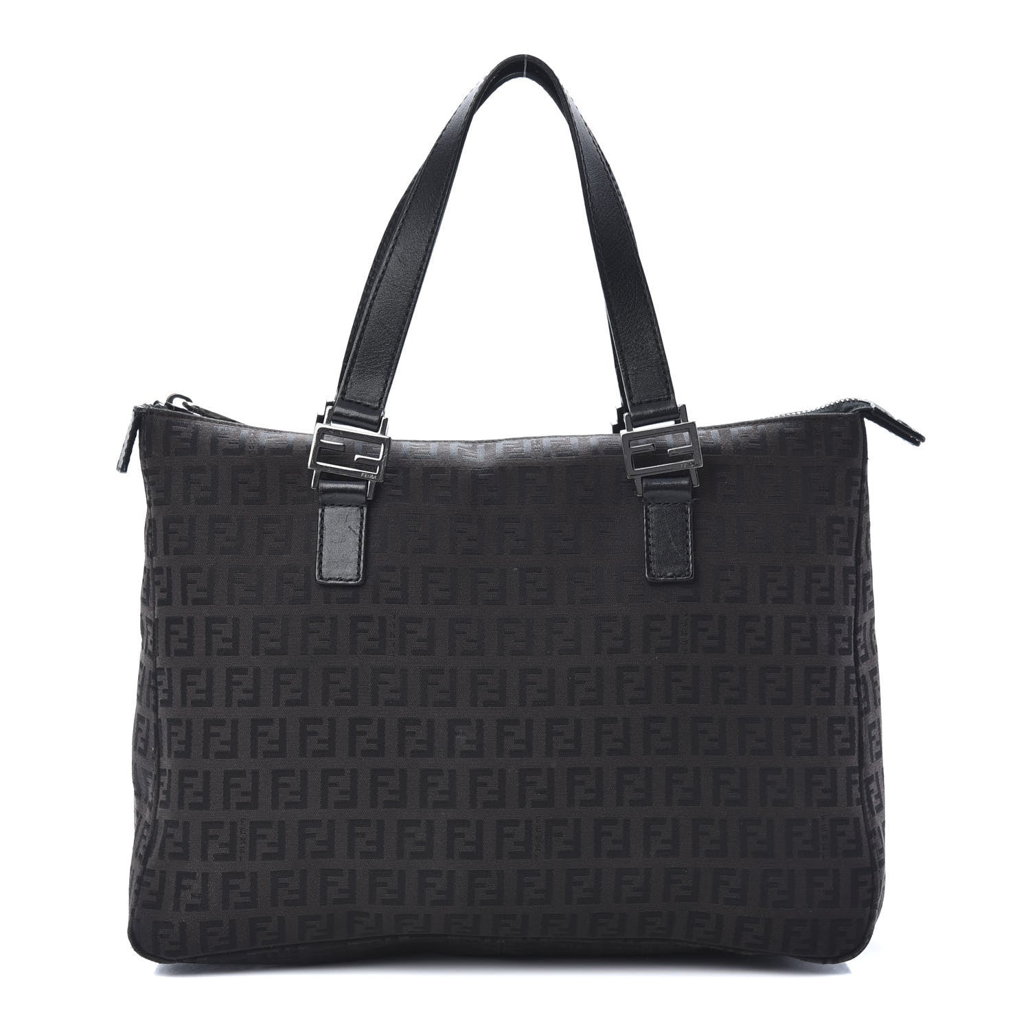 Fendi Zucchino Zip Tote Black 1 of 13
