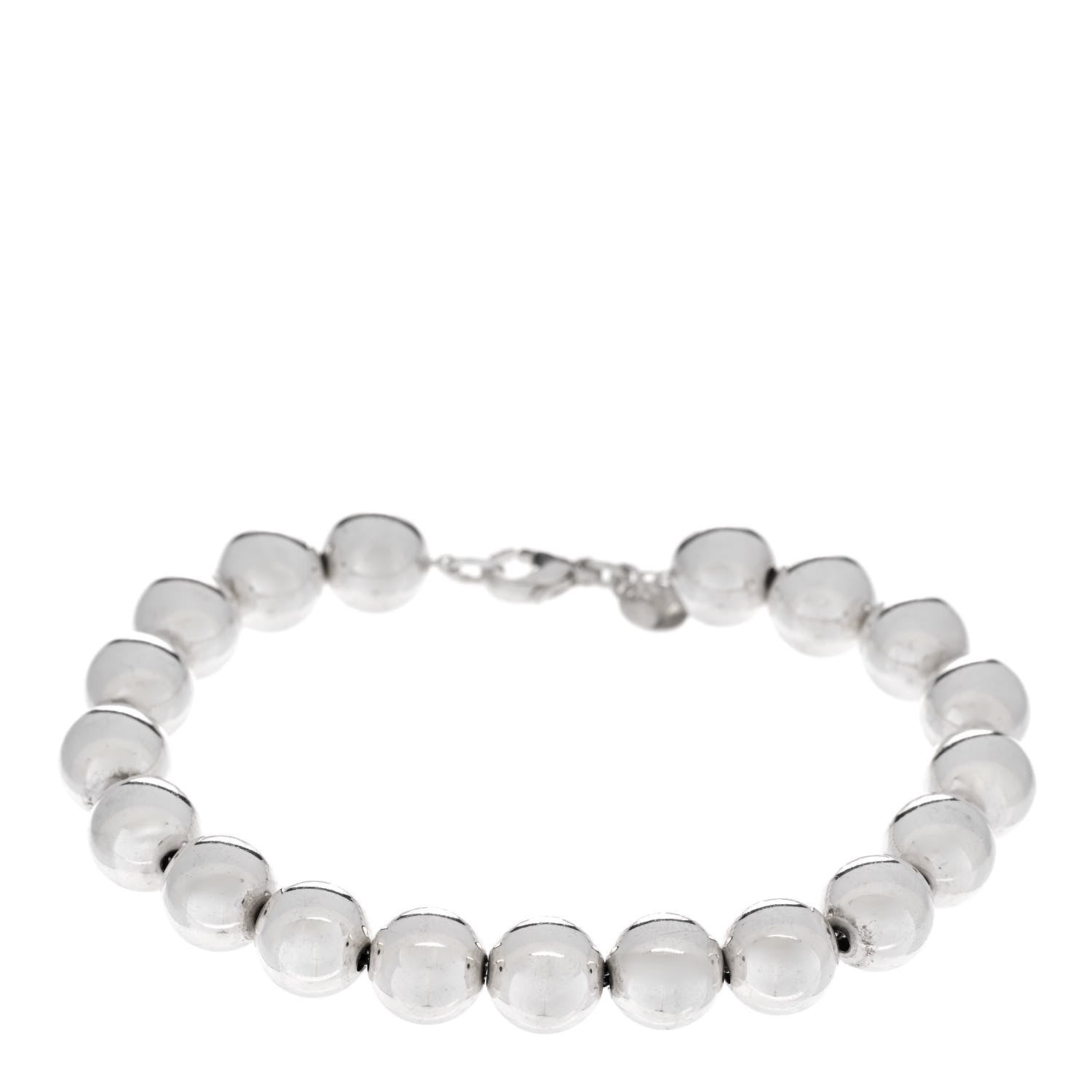 Tiffany Sterling Silver 10mm HardWear Ball Bracelet 1 of 4