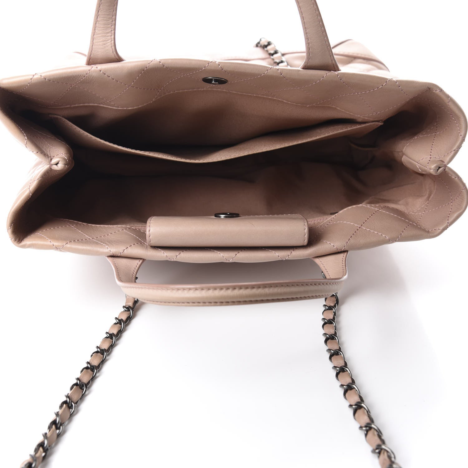 Chanel Calfskin Quilted Small Easy Shopping Tote Light Pink 5 of 18