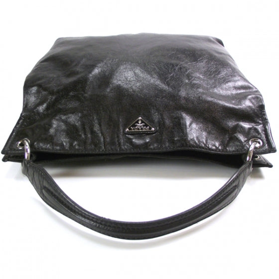 Prada Vitello Shine Hobo Black 6 of 12