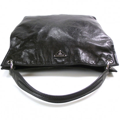 Prada Vitello Shine Hobo Black 6 of 12