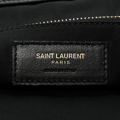 Saint Laurent Lambskin Quilted Maxi Icare Shopping Tote Black 8 of 14
