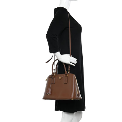 Prada Saffiano Lux Medium Promenade Tote Cacao 2 of 12