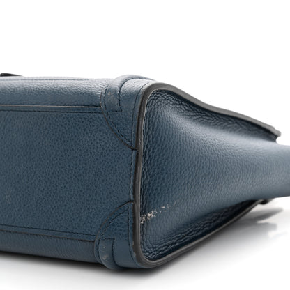 Celine Baby Drummed Calfskin Nano Luggage Blue 11 of 15