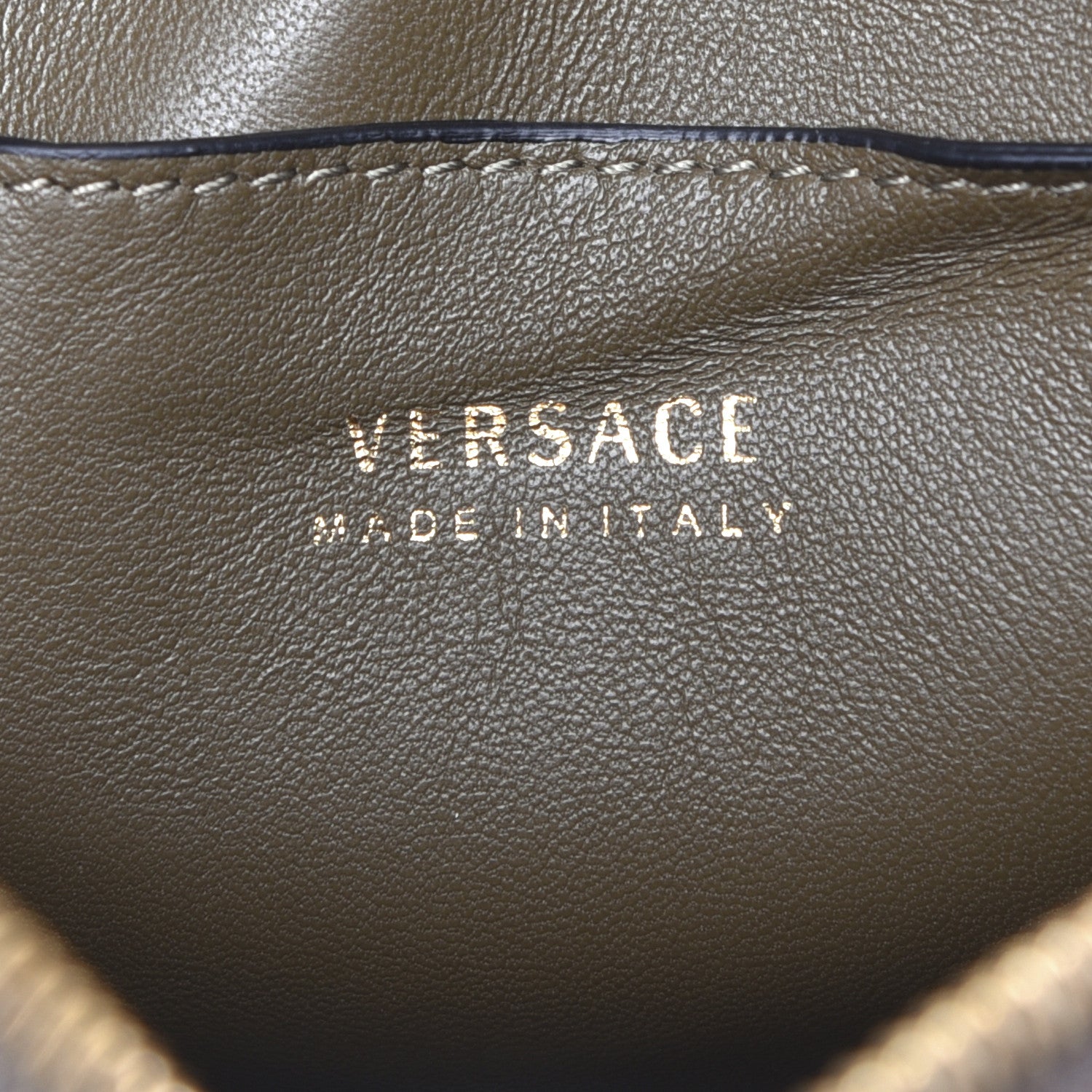 Versace Nappa Virtus Camera Bag Khaki 8 of 14