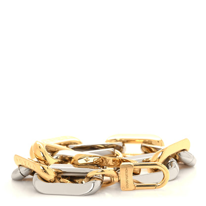 Louis Vuitton Metal Coussin Chain Strap Silver Gold 1 of 3
