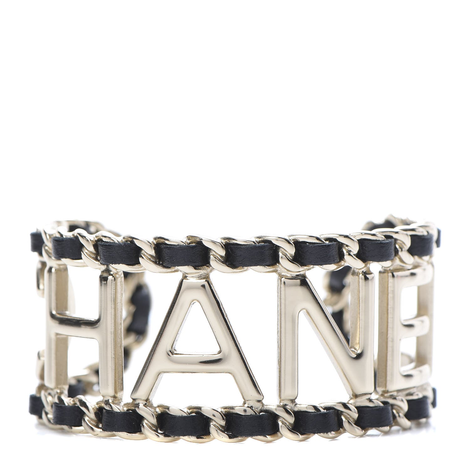 Chanel Lambskin Chain Vintage Allure Bracelet Gold 1 of 5