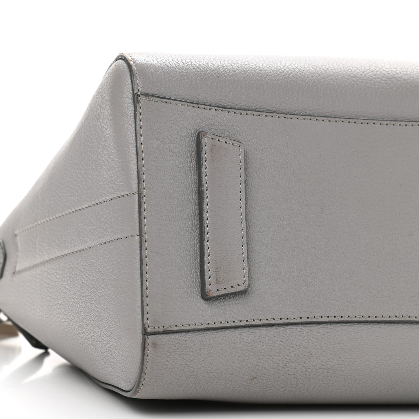 Sugar Goatskin Small Antigona Pearl Grey