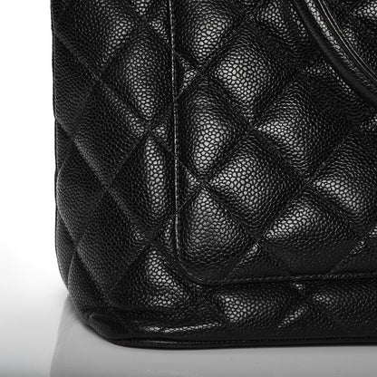 Chanel Caviar Quilted Medallion Tote Black 10 of 15