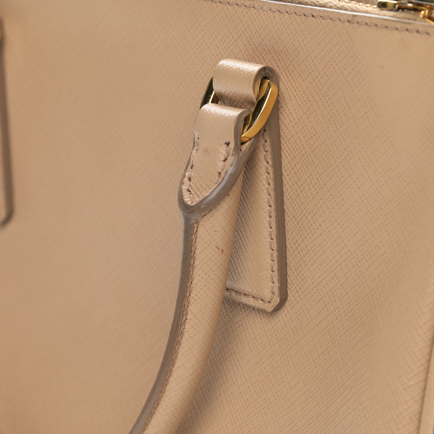 Prada Saffiano Lux Mini Galleria Double Zip Tote Sabbia 14 of 14