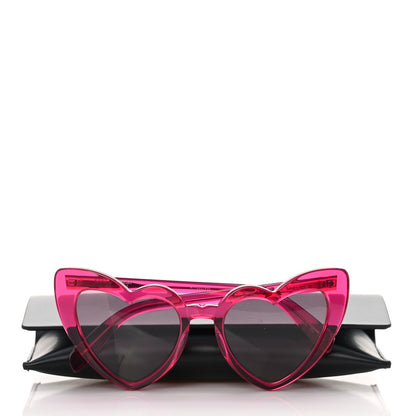 Saint Laurent Acetate Heart Frame Loulou SL181 Sunglasses Pink 8 of 8