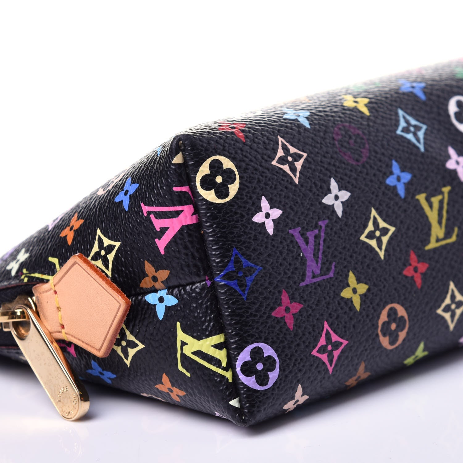 Louis Vuitton Monogram Multicolor Cosmetic Pouch Black Grenade 6 of 9