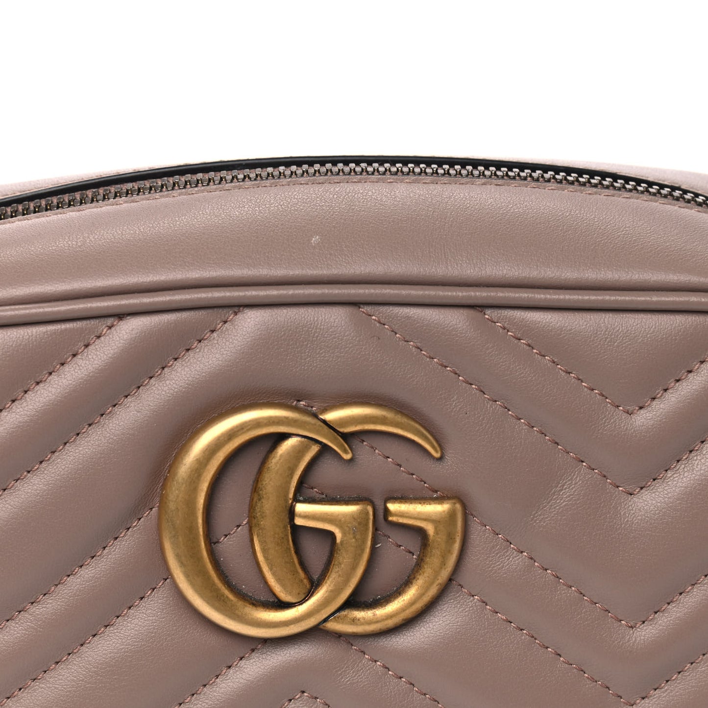 Calfskin Matelasse Small GG Marmont Chain Shoulder Bag Porcelain Rose