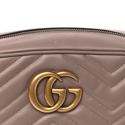 Gucci Calfskin Matelasse Small GG Marmont Chain Shoulder Bag Porcelain Rose 6 of 8