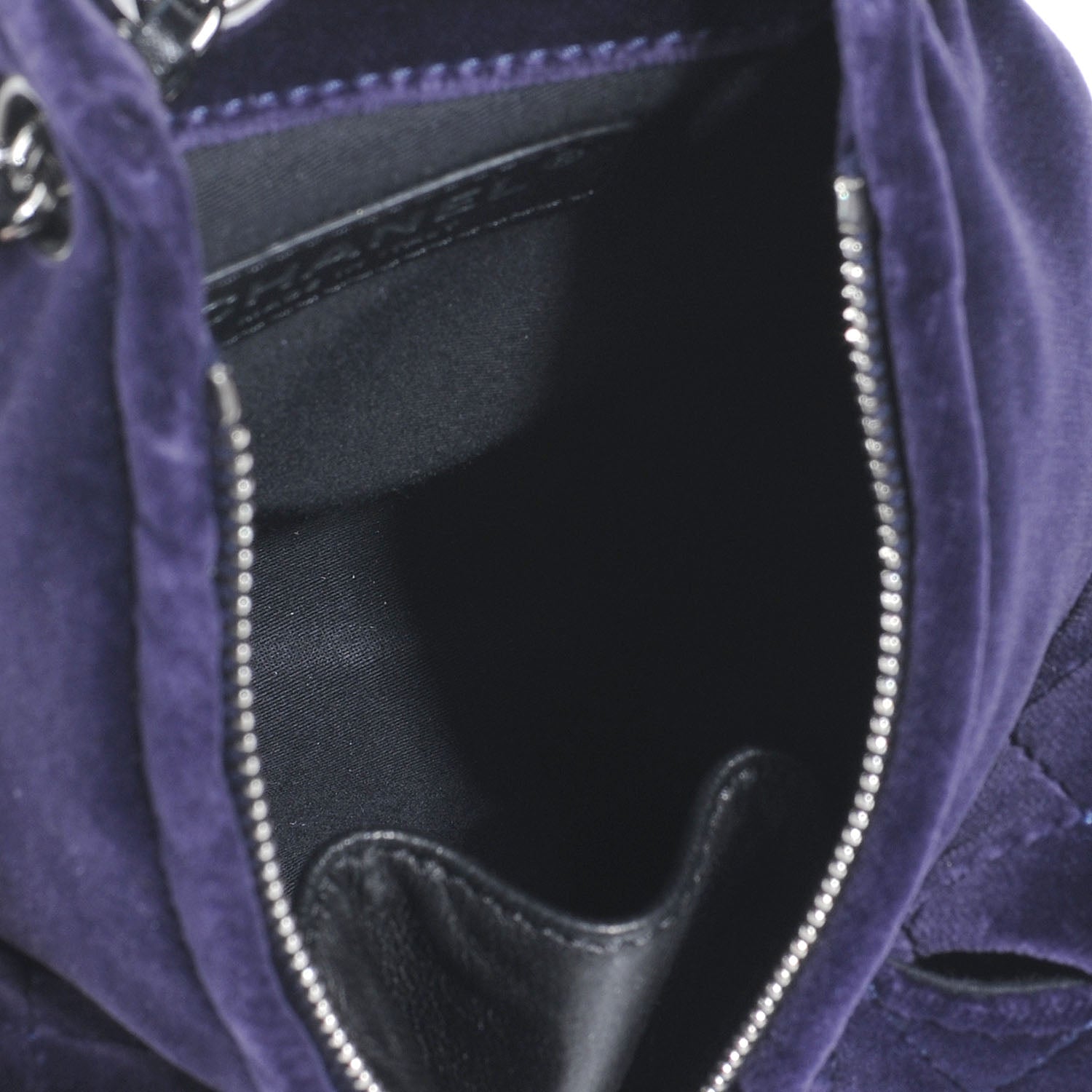Chanel Velvet Mini Backpack Plum 6 of 8