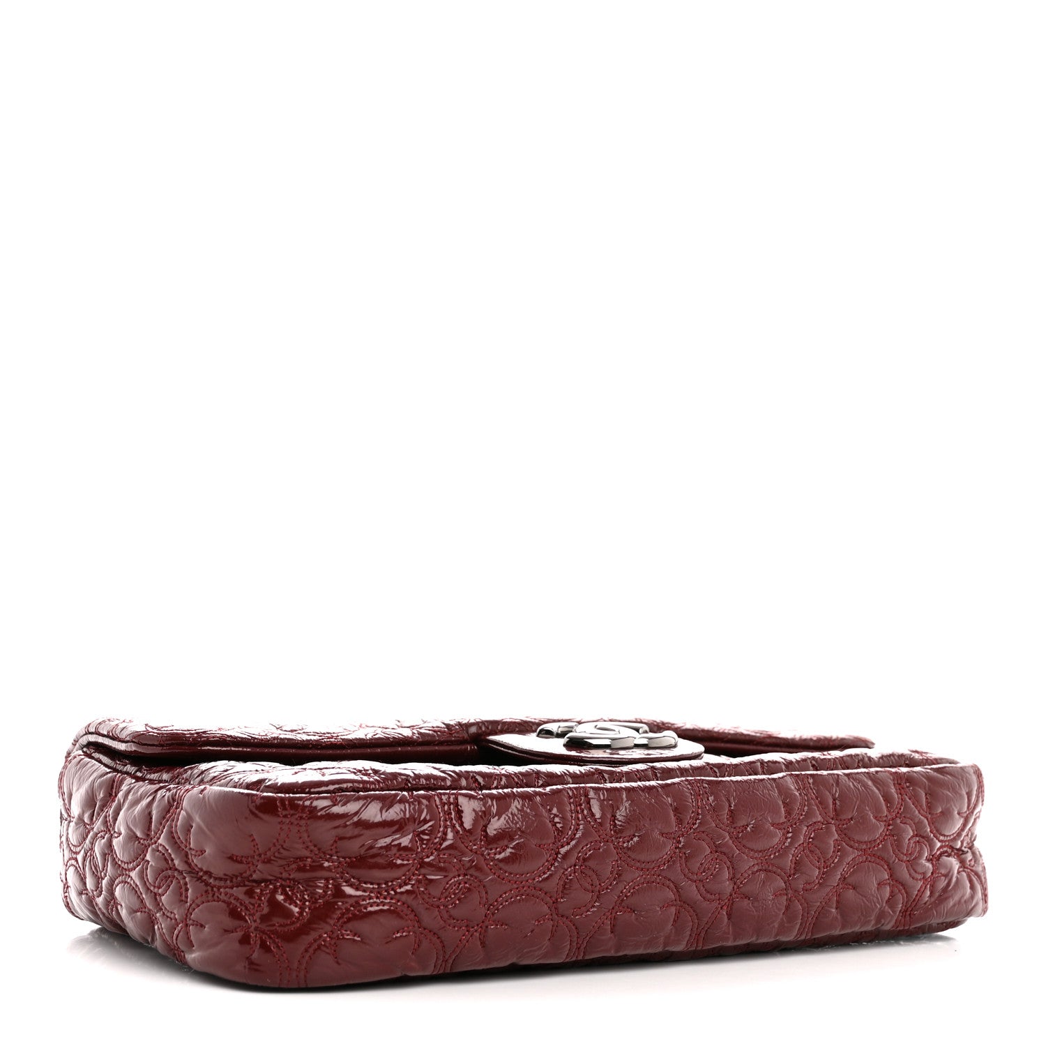 Chanel Vinyl Rock In Moscow Single Flap Dark Red 4 of 11