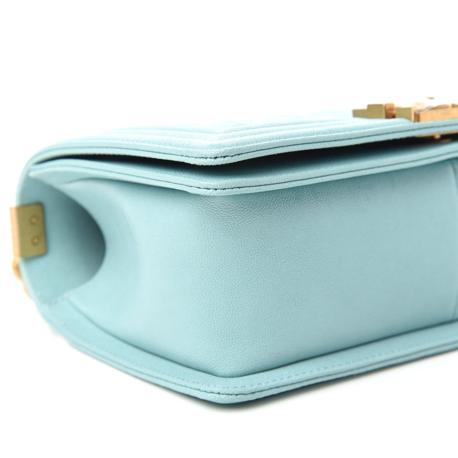 Chanel Caviar Quilted Medium Boy Flap Light Blue 7 of 12